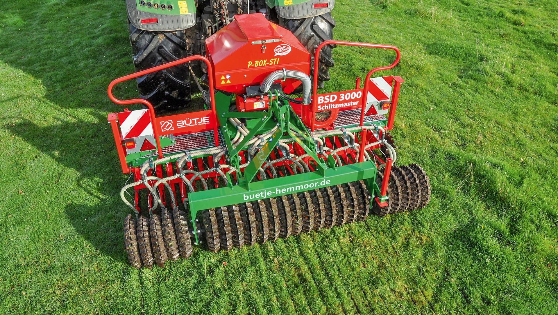 Schlitzdrille Bütje BSD 3000 P Schlitzmaster Gutes Milieu für Gras